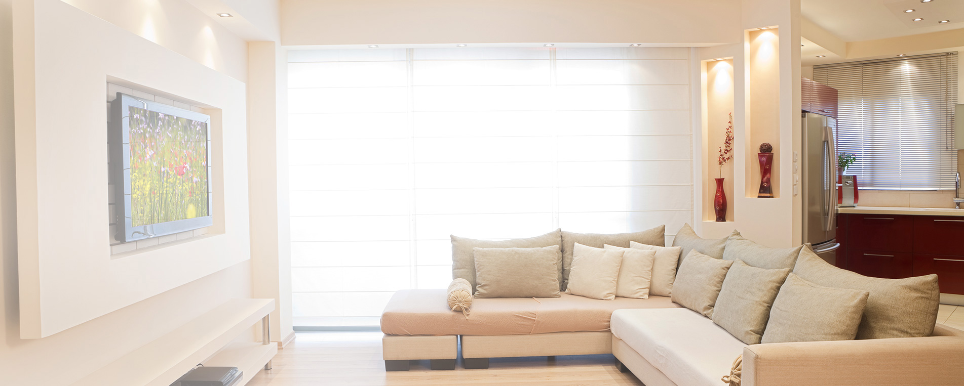 Electric Roller Shades For Brentwood Home