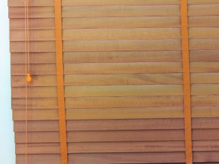 Faux Wood Blinds | Santa Monica Blinds & Shades CA Faux wood blinds in a Santa Monica living room